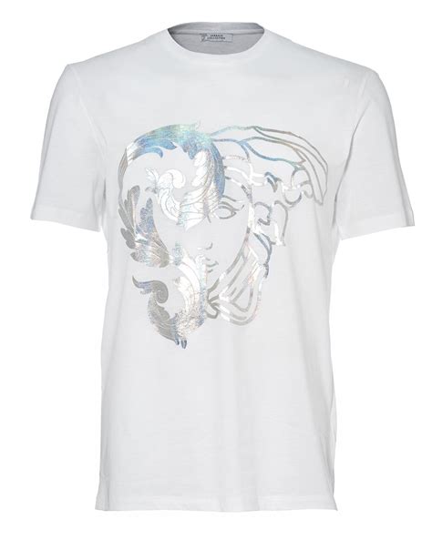 versace collection t shirt white|versace collection t shirts men's.